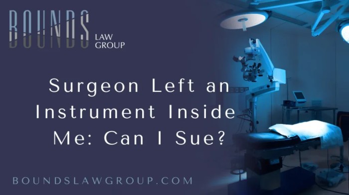 Risks and Complications of Retained Surgical Instruments - Mellino Law